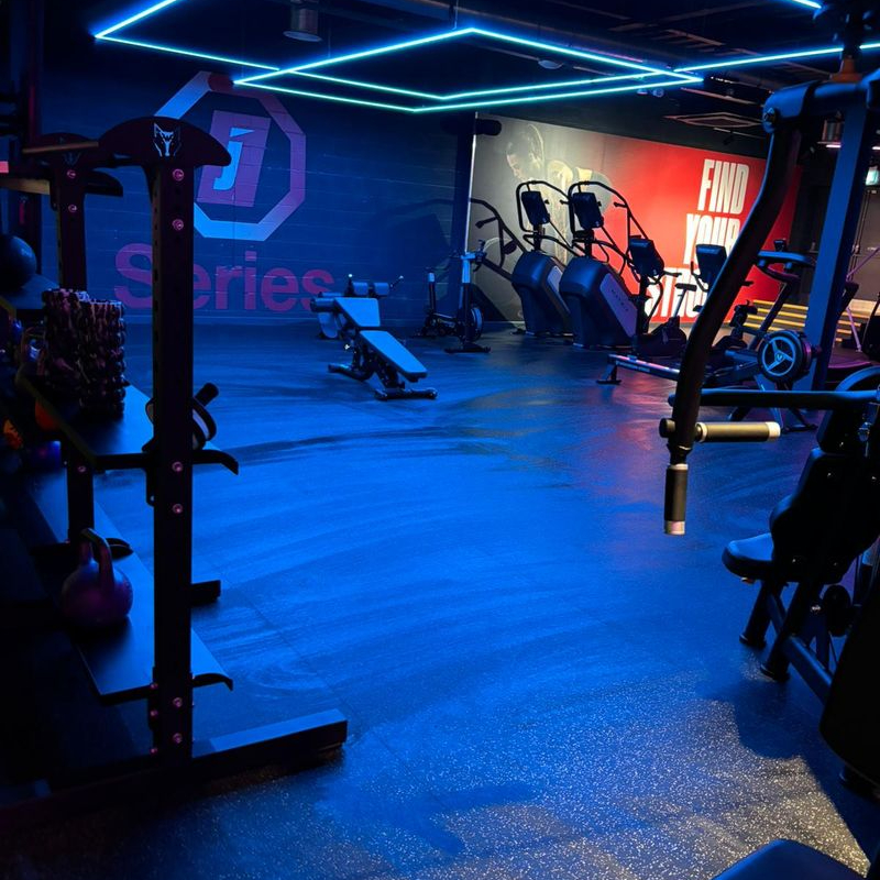 Gym after a Trojan FM clean.