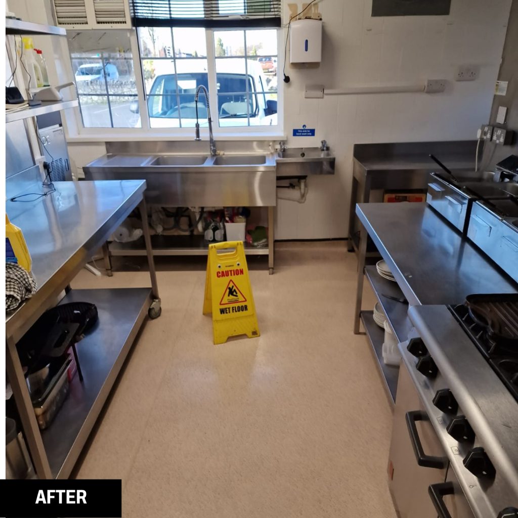 Kitchen after a Trojan FM clean