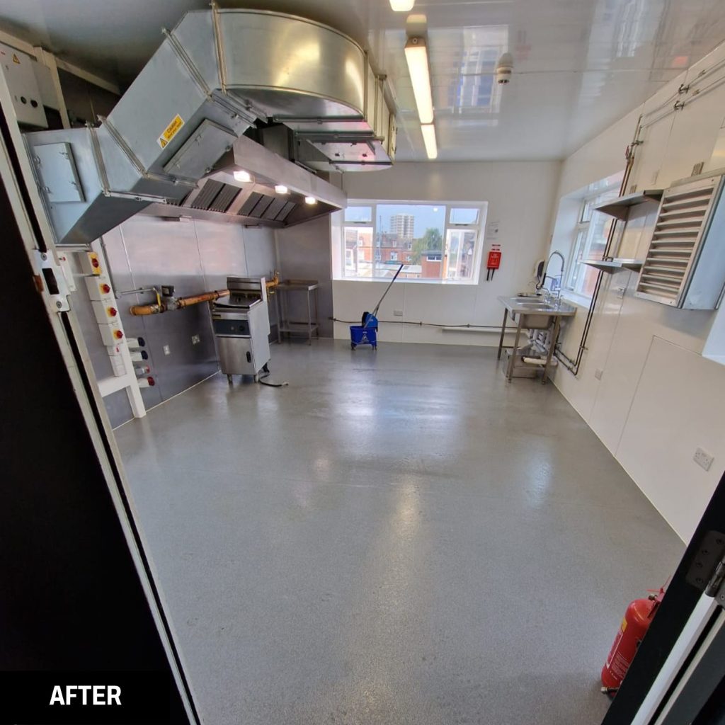 Full kitchen after a Trojan FM clean