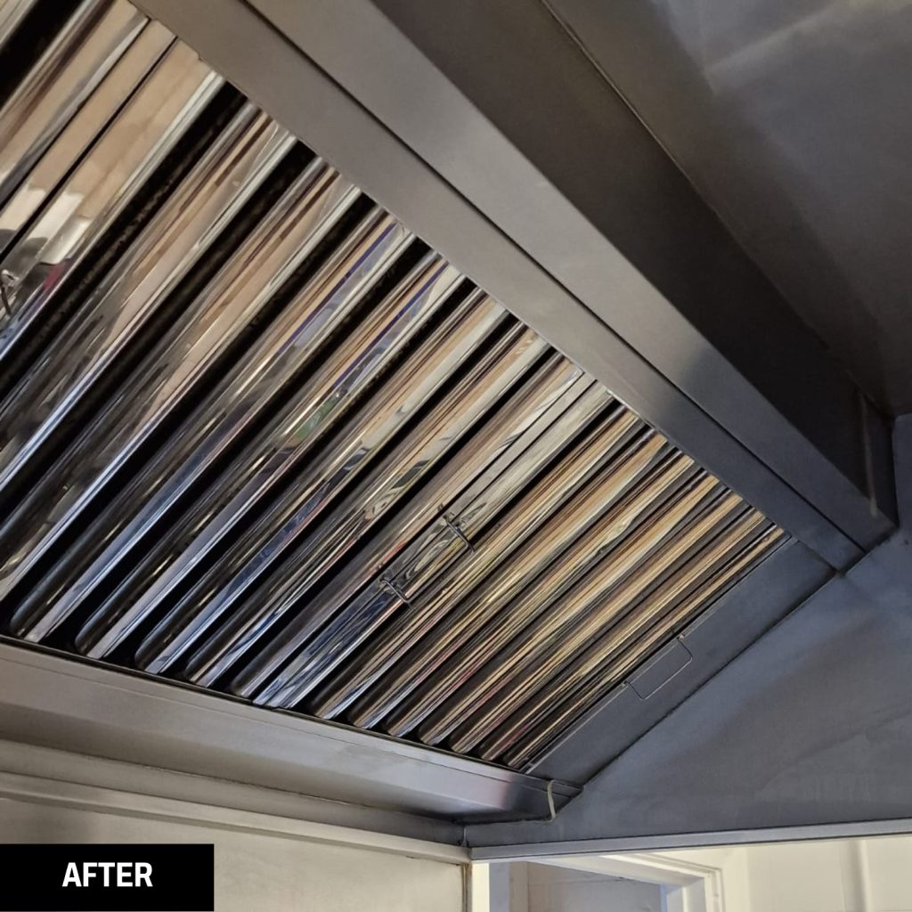 Kitchen unit after a Trojan FM clean