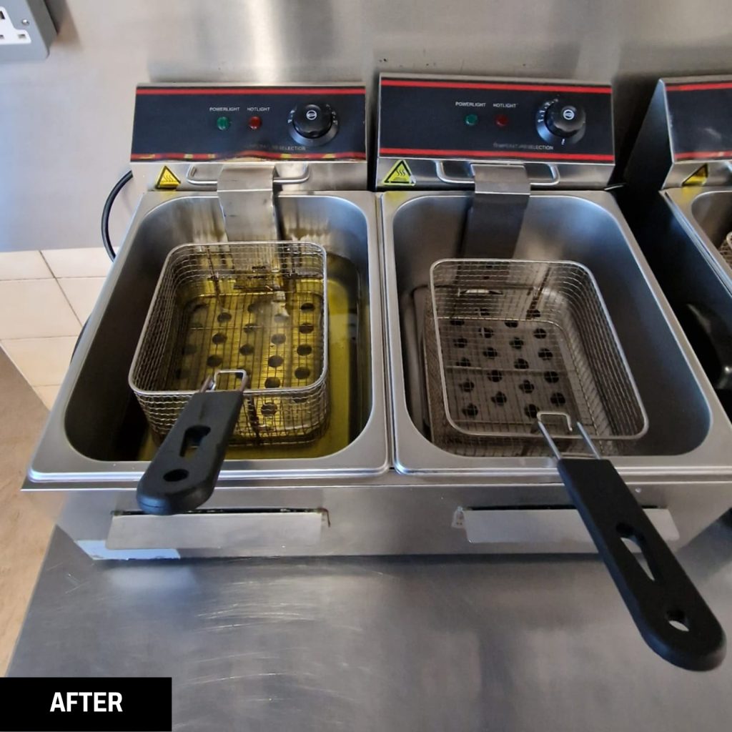 Fryers after a Trojan FM clean.