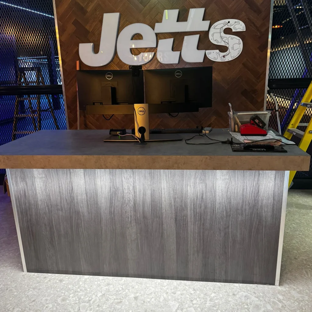 Jetts Gym after a Trojan FM builders clean