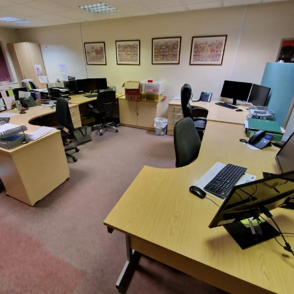 Royston Parkin offices after a Trojan FM office clean