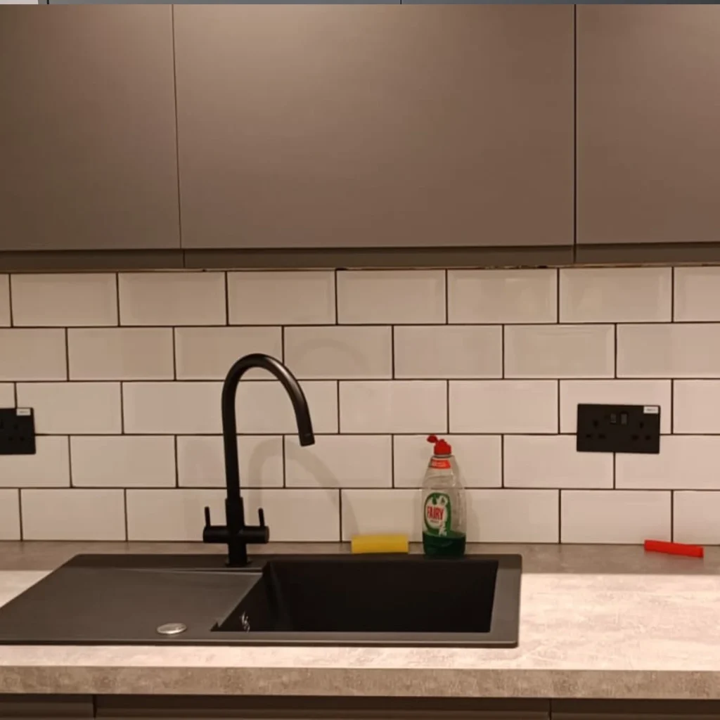 Tieva offices kitchen after a Trojan FM office clean