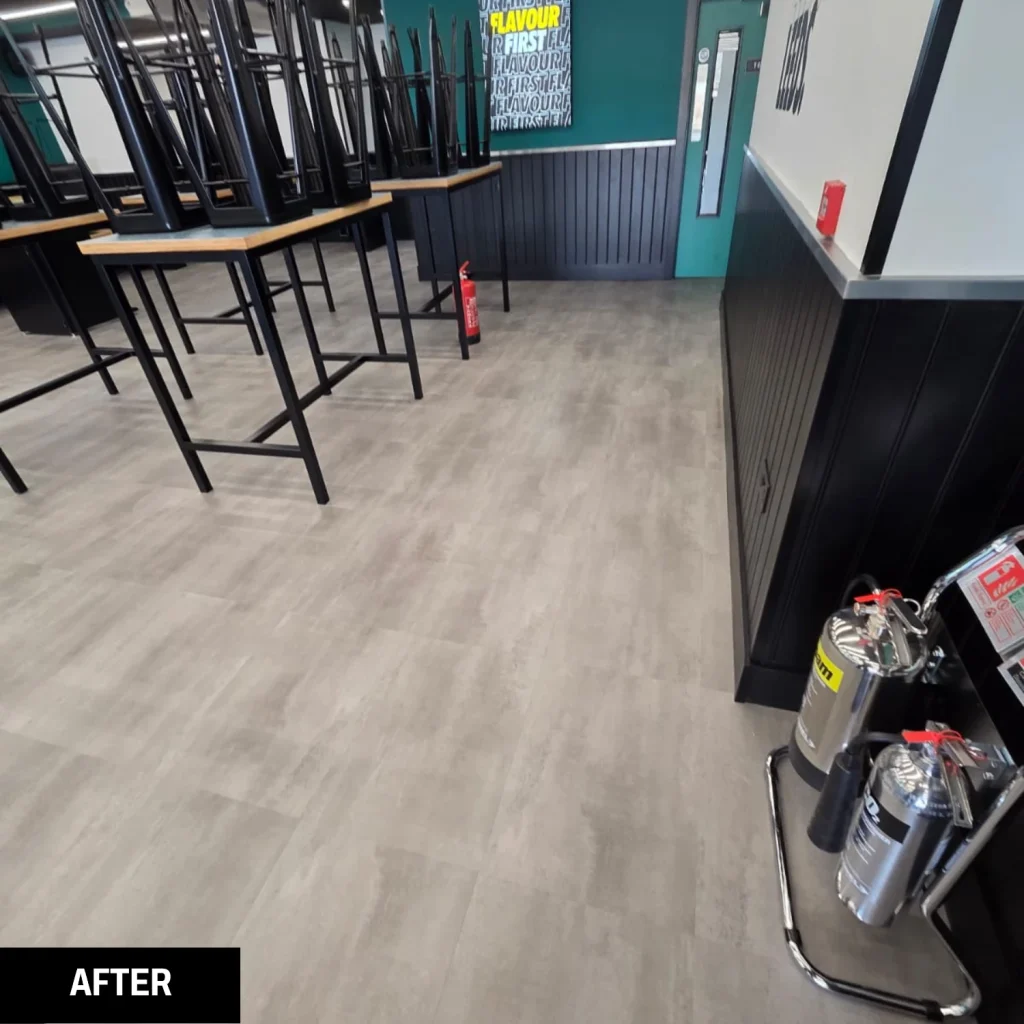 Wingstop Leeds after a Trojan FM builders clean