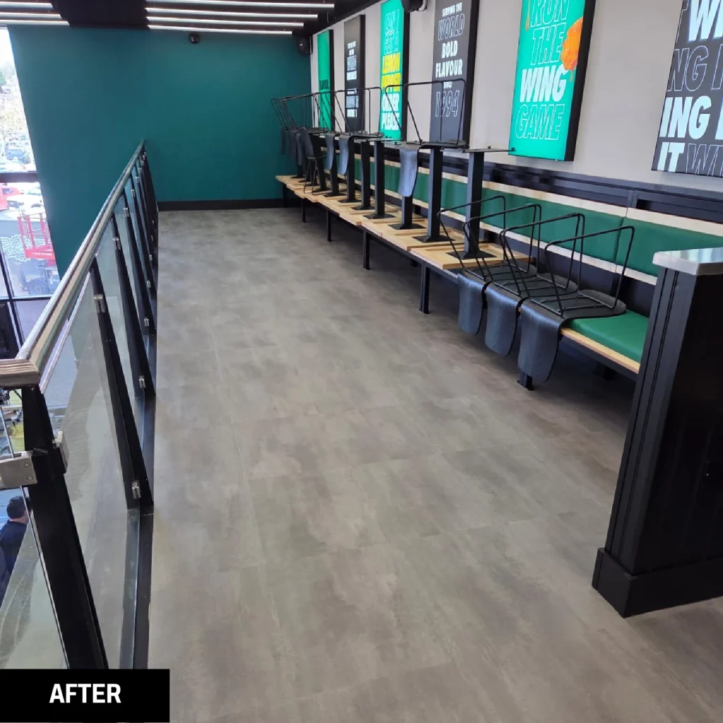 Wingstop Leeds after a Trojan FM builders clean